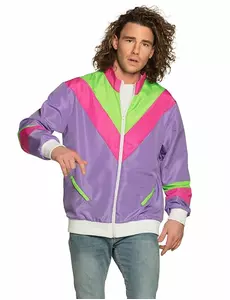 Retro joggejakke for menn, Størrelse: Small