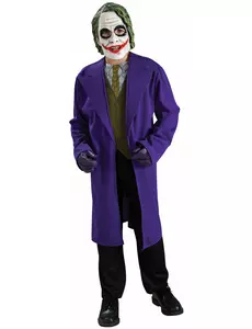 Joker-kostyme for gutter, Størrelse: 5–6 år (110 – 116 cm)