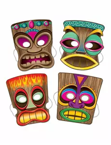 4 Tiki-masker