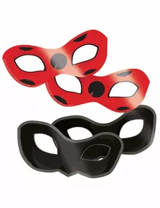 8 marihøne-masker av papp