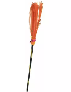 Oransje heksekost 95 cm
