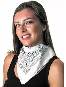 Hvit bandana for voksne