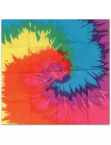 Multicolored Hippie Bandana 55 x 55 cm