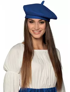 Blå baskisk beret for voksne
