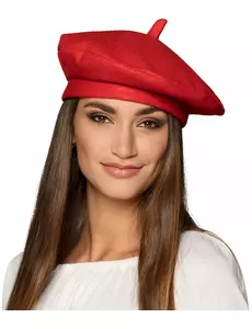 Rød baskisk beret for voksne