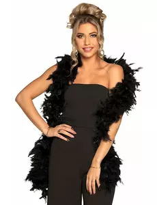 Luksus svart boa 80 g