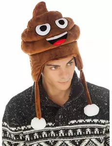 Bæsj-emoji-hatt
