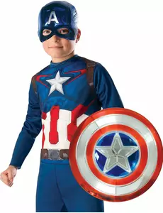 Captain America 30 cm metallisk plastskjold for barn