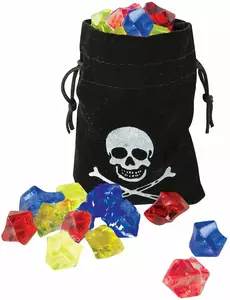 Piratveske med falske edelstener