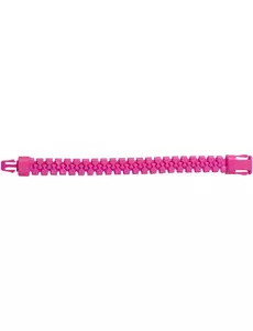 Armbånd med fluorescerende rosa glidelås for voksne