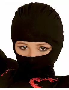 Svart ninjahette til barn