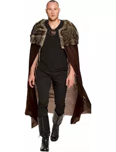 Luksuriøs Viking Lord Cape for voksne 150 cm