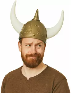 Vikinghjelm for voksne med horn