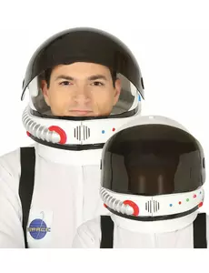 Astronauthjelm for voksne med avtakbart visir