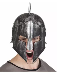 Voksen kriger ridder hjelm