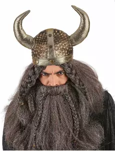 Myk vikinghjelm i metall for voksne