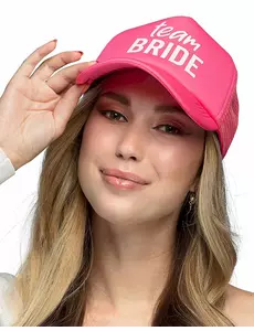 Team Bride Adult Pink Cap