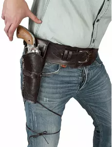 Cowboybelte med hylster for voksne