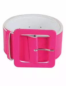 Bredt neonrosa belte for voksne