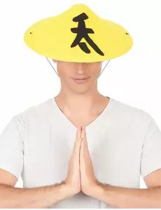 Gul kinesisk hatt for voksne