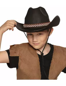 Barnas svarte cowboyhatt
