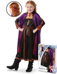 Anna Frost 2 jentekostyme og flettesett, Størrelse: 3–4 år (90–104 cm)
