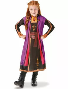 Anna Frost 2-kostyme til jenter, Størrelse: 3–4 år(90–104 cm)
