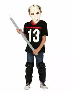 Snikmorderkostyme med hockeymaske til gutter