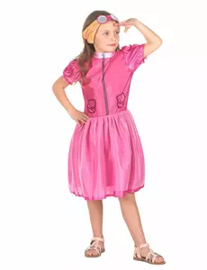 Rosa flygerhundkostyme til jenter, Størrelse: 10–12 år (130–140 cm)