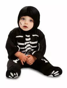 Svart skjelett-jumpsuit til baby, Størrelse: 7–12 måneder(74–80 cm)