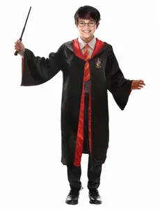 Luksuriøst Harry Potter-kostyme og tilbehør til barn, Størrelse: 5–7 år