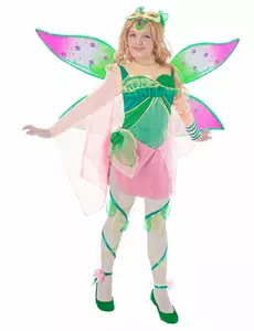 Flora Winx Club barnekostyme, Størrelse: 4–6 år
