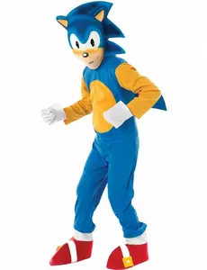 Luksuriøst Sonic-kostyme til barn, Størrelse: 7–8 år 122–128 cm)