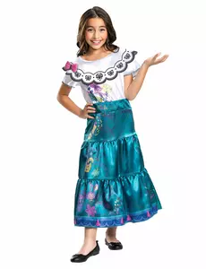 Mirabel Deluxe Encanto barnekostyme, Størrelse: 7–8 år (124–136 cm)