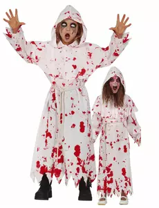 Children's Bloody Religious Ghost Costume, Size: 5-6 years (110-115 cm)