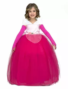 Rosa prinsesseballkostyme til jenter, Størrelse: 6 år (110–122 cm)