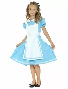 Prinsessekostyme i Eventyrland til jenter, Størrelse: 4–6 år (115/128 cm)