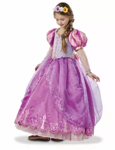 Samlerkostyme Prinsesse Rapunzel for jenter, Størrelse: 5–6 år(110–116 cm)