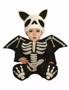 Baby flaggermus-skjelettkostyme, Størrelse: 12–18 måneder (82–88 cm)
