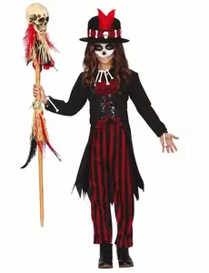 Mystisk voodoo-kostyme for jenter, Størrelse: 5–6 år (110–115 cm)