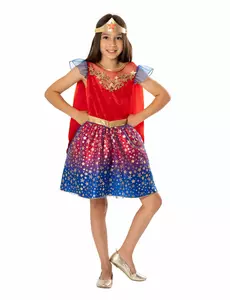 Luksuriøst Wonder Woman-kostyme til barn, Størrelse: 7–8 år (122 – 128 cm)