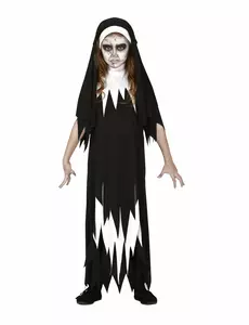 Zombie nonnekostyme til jenter, Størrelse: 5–6 år (110–115 cm)