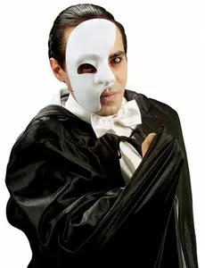 Halloween-halvmaske for voksne