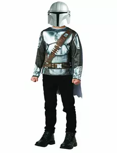 Mandalorian-barnetrøye og -maskesett