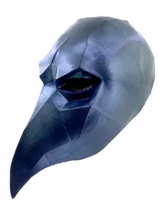 Lav poly kråkemaske