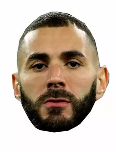 Karim Benzema pappmaske