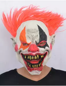 Voksen helvetesklovn lateksmaske Halloween