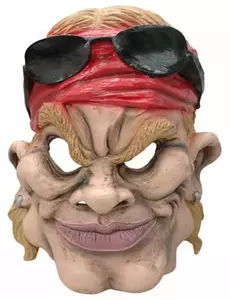Karikaturmaske for amerikansk biker for voksne