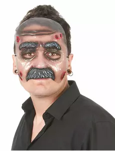 Gjennomsiktig maske for voksen mann med bart