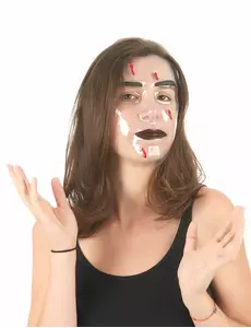Gjennomsiktig maske kuleslag voksen